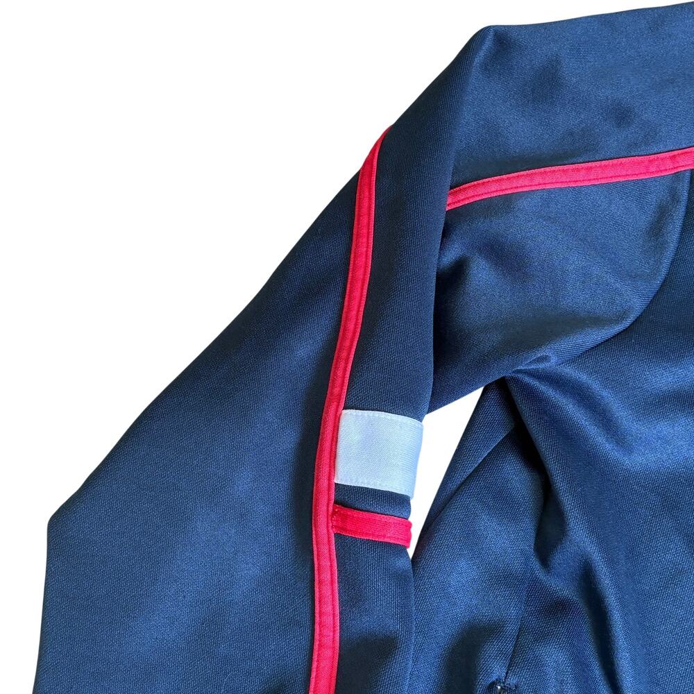 Sergio Tacchini Navy Blue Track Suit Jacket Men's Size Medium Red Piping - Picture 4 of 7